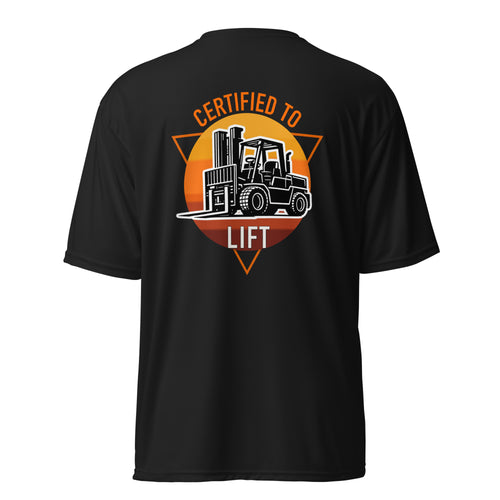 Certified to Lift performance training tee - Class 5 Performance